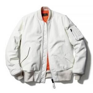 uniform experiment x Alpha Industries leather jacket